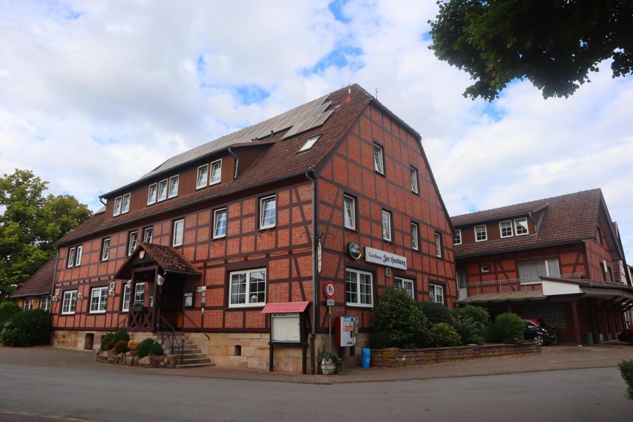 Pension Zur Harburg Uslar Exterior foto